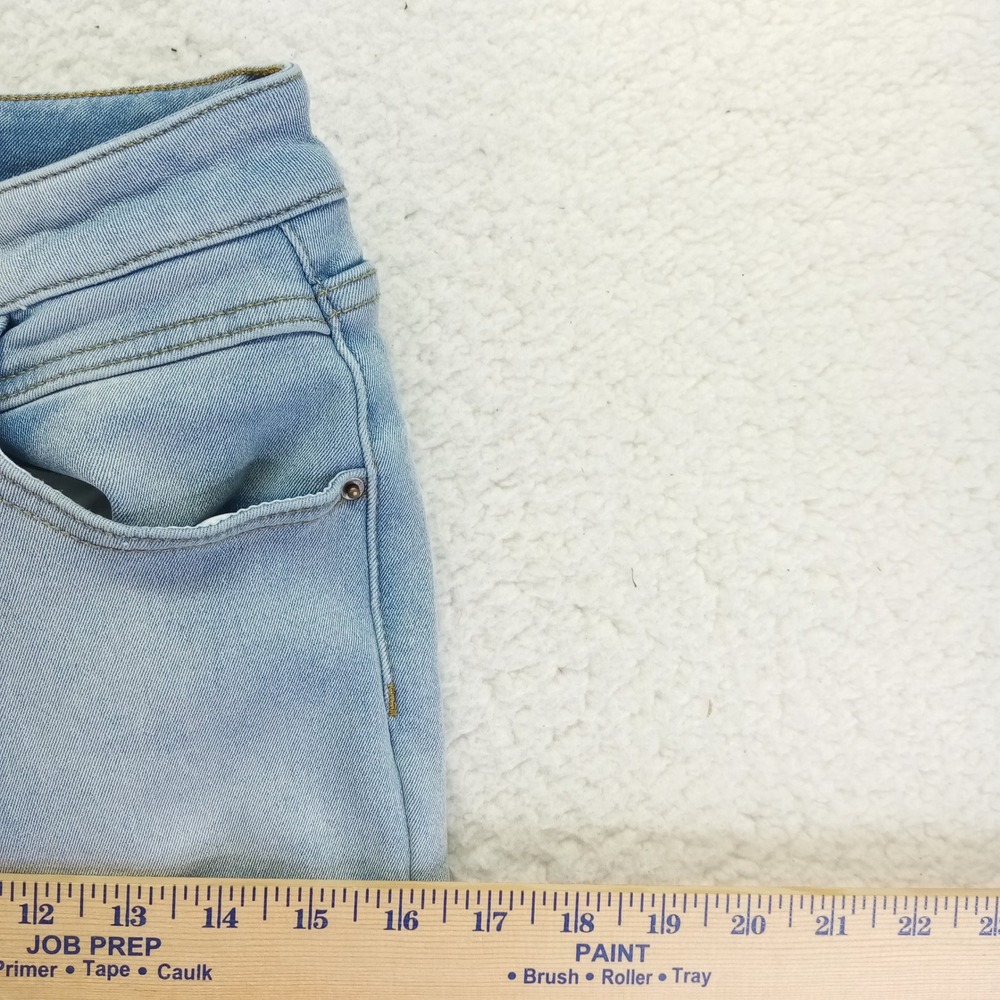 Instantfunk Lined Women Light Wash Straight Jeans Faux‎ Shearling Cuffs Blue XL - Picture 6 of 10
